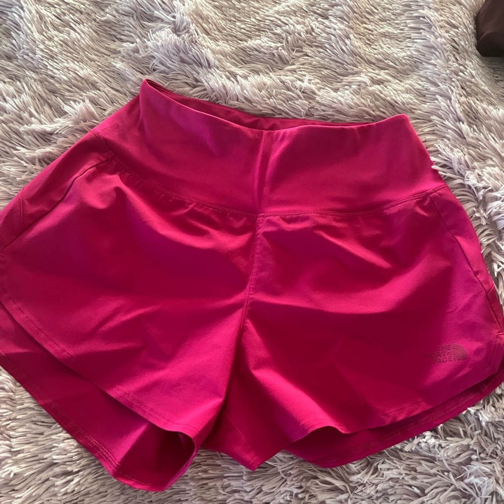 New north face size xs hot pink shorts